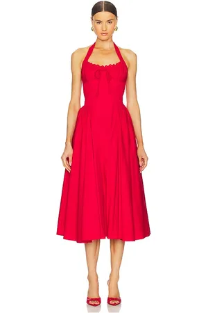 LINE & DOT Abbott Halter Midi Dress