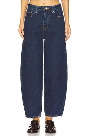 Ganni Rigid Stary Horseshoe Jean Dark Denim