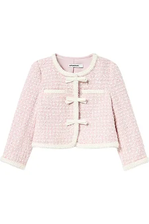 Self-Portrait Kids Bow Boucle Jacket