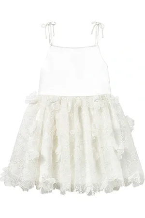 Self-Portrait Kids Embellished Tulle Dress