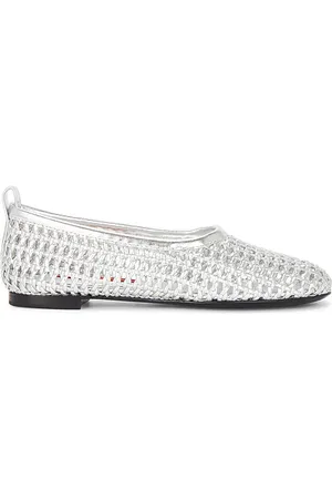 SIMON MILLER Chrome Woven Riad Flat