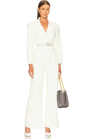 Norma Kamali Single Breasted Straight Leg Jumpsuit