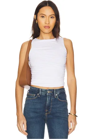 GOOD AMERICAN Ruched Tank Top