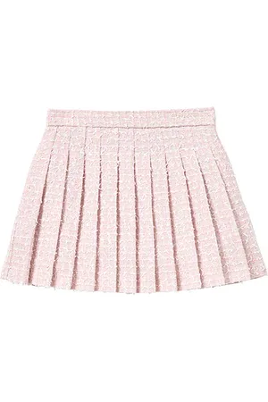 Self-Portrait Kids Bow Boucle Skirt