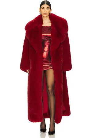 Adrienne Landau Faux Fur Coat