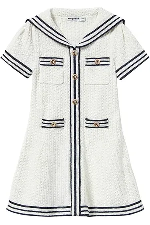 Self-Portrait Kids Textured Knit Dress
