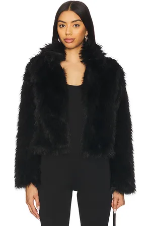 Adrienne Landau Faux Fur Easy Fit Jacket