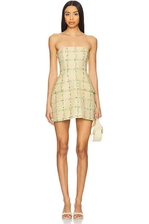 Amanda Uprichard Strapless Bethany Skort Romper