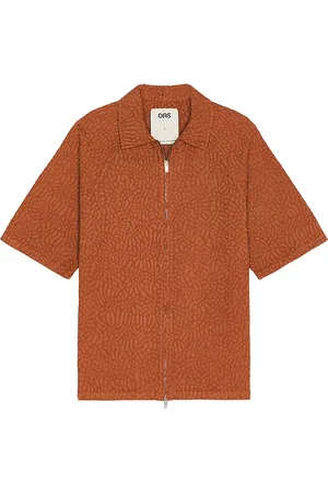 Oas Terracotta Turleo Zack Full Zip Shirt