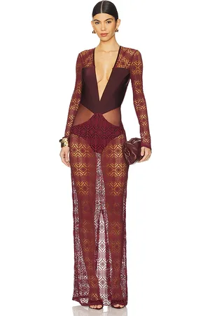 PATBO X Camila Coelho Long Sleeve Maxi Dress