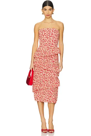 ASTR Asym Tiered Ruffle Dress
