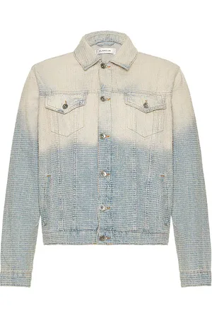 FLÂNEUR Faded Tweed Denim Jacket
