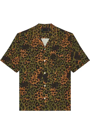 AllSaints Styx Leo Button Down Shirt