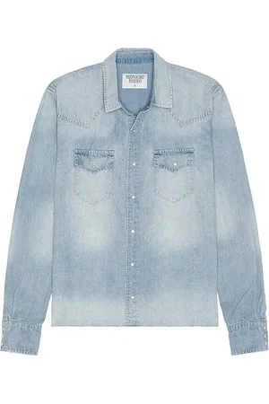 Midnight Distressed Denim Shirt