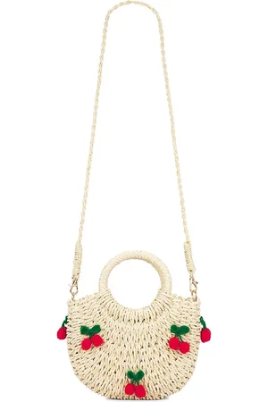 petit moments Cherry Straw Bag