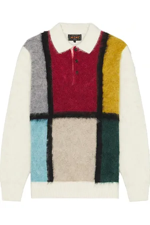 Beams Knit Polo Collar Line