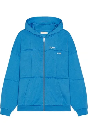 FLÂNEUR Cut & Sew Zip-Up Hoodie
