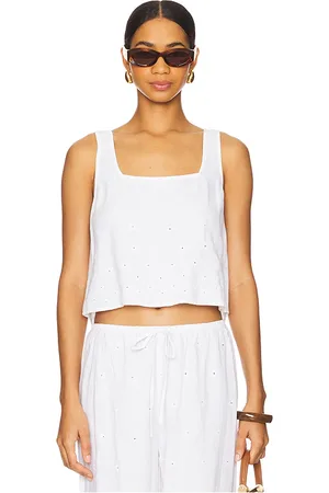 Bella Dahl Square Neck Button Back Tank