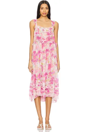 Free People X Intimately Fp Moon Phase Printed Midi Dress In