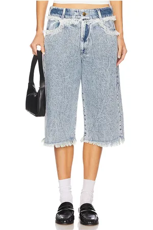 Tanner Fletcher Sid Lace Trim Long Shorts