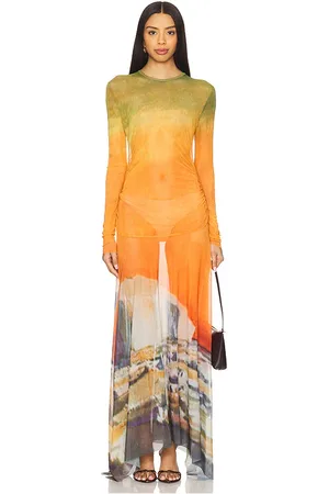MONSE Handkerchief Hem Maxi Dress