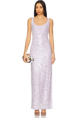 Milly Tatum Stretch Shimmer Sequins Maxi Dress