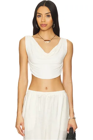 Indah Maha Solid Cowl Neck Vest Top