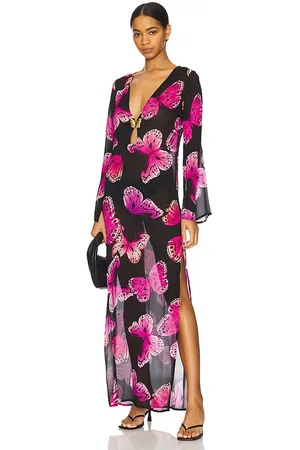Cin Cin Hotline Butterfly Maxi Dress