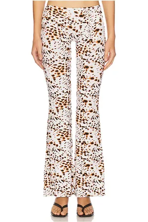 Indah Elidy Printed Low Rise Big Band Long Pant