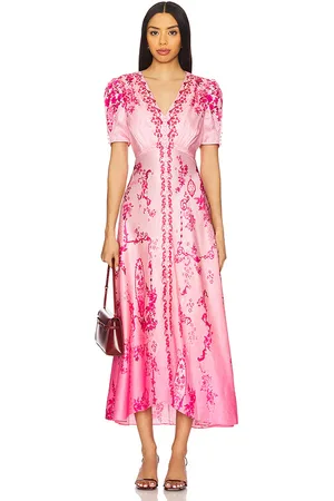 SALONI Lea Long Dress Ombre Serramento
