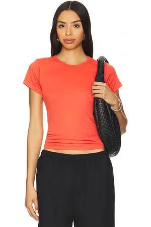 ÉTERNE Fitted Crewneck Short Sleeve Top