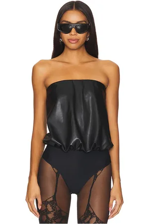 Wolford Faux Leather Bodysuit