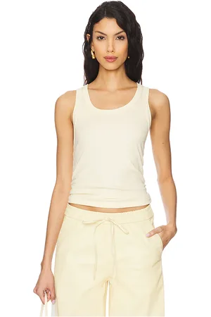 SPRWMN Fitted Scoop Tank Top