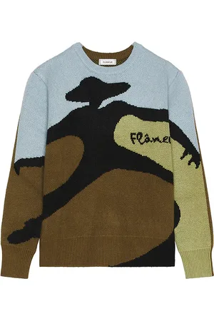 FLÂNEUR Knitted Swirl Sweater