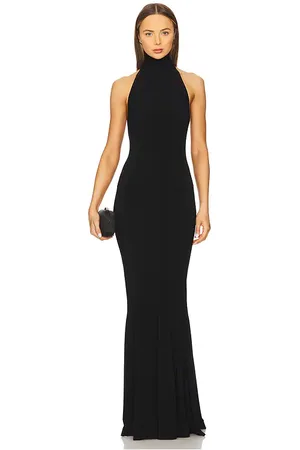 Norma Kamali Halter Fishtail Gown