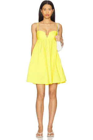 Susana Monaco Poplin Lace Up Back V Wire Dress