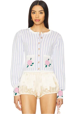 For Love & Lemons Edie Jacquard Knit Cardigan