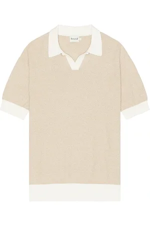 Bound Texture Knit Polo