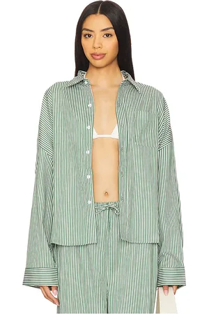 WeWoreWhat Cropped Button Front Shirt