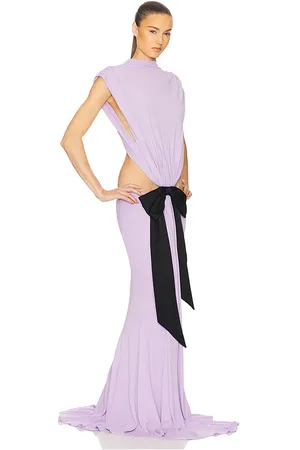 Helsa The Constantina Jersey Dress With Bow