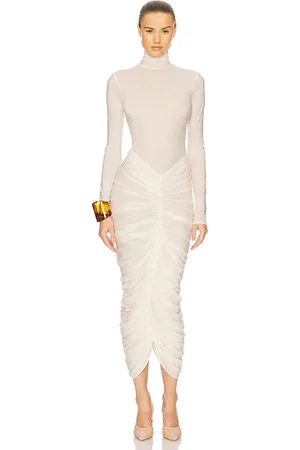 Helsa The Super Sheer Ruched Dress