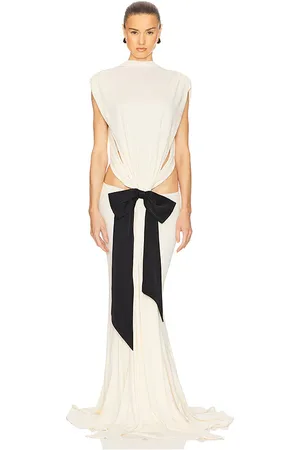 Helsa The Constantina Jersey Dress With Bow