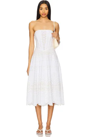 CHARO RUIZ IBIZA Iris Long Dress Ivory Nelm