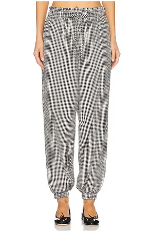 Tanner Fletcher Kennedy Ruffle Gingham Track Pant