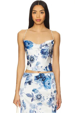 ALICE+OLIVIA Valentina Cropped Corset Top