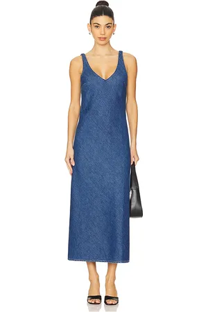 LnA Denim V Slip Dress
