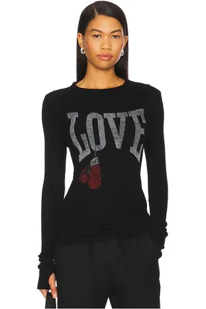 LAUREN MOSHI Mckinley Vintage Boxing Love Thermal Top