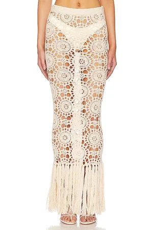 Tularosa Luanne Maxi Skirt Light Beige