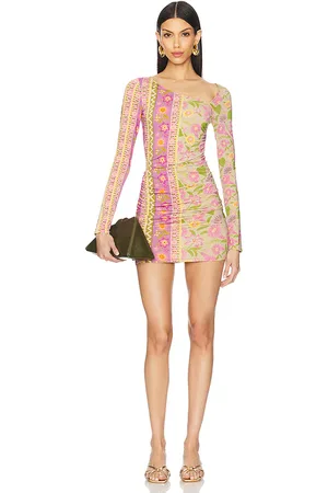SPELL Goldie Shimmer Mini Dress