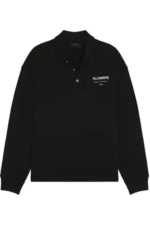 AllSaints Underground Long Sleeve Polo Shirt